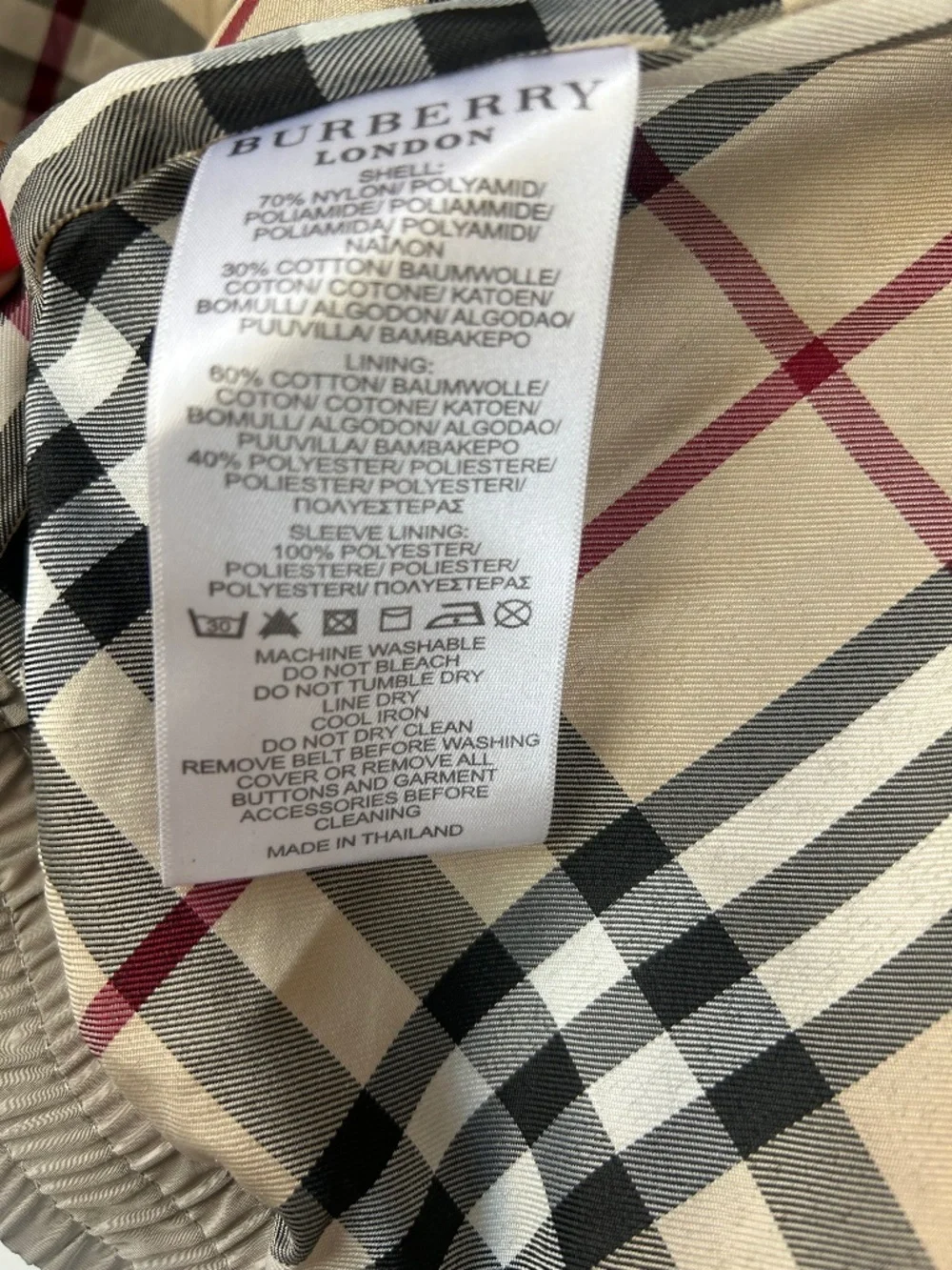 Burberry windbreaker jacket